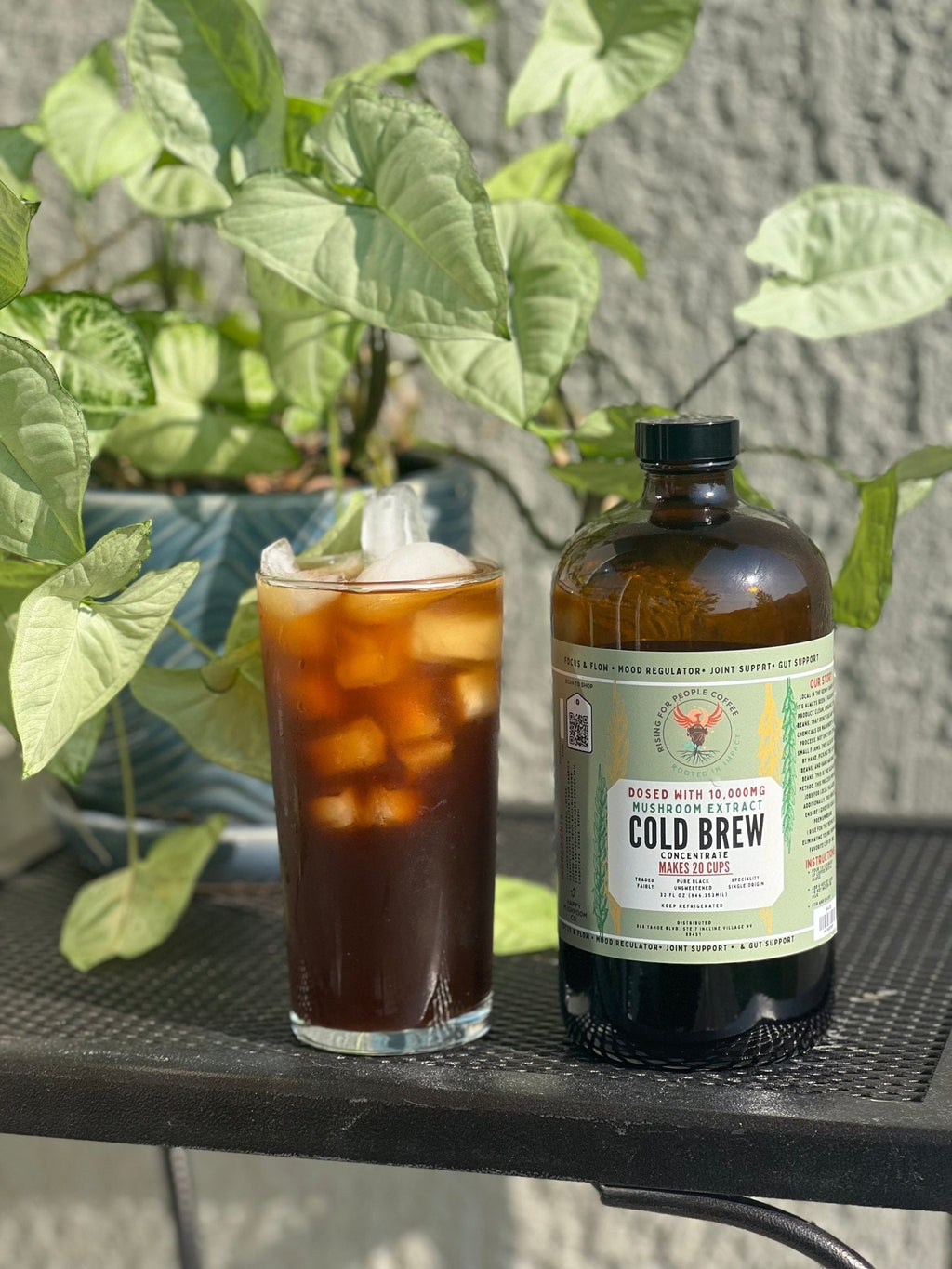 Happy Mushroom concentrated Cold Brew coffee